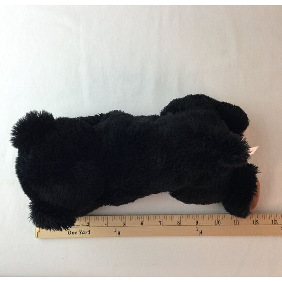 Aurora Flopsie Sullivan Black Bear Plush 12" Stuffed Animal Toy Laying Down 2022 - Picture 8 of 8